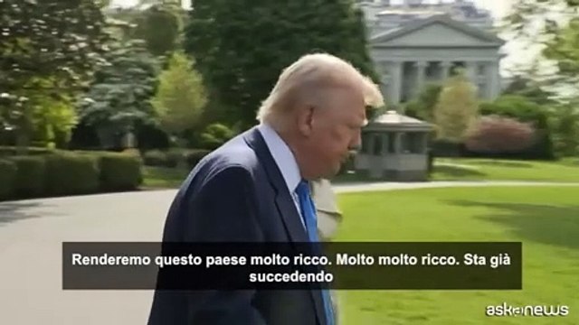 Trump: Piano dazi va molto bene l'America diventerà molto ricca