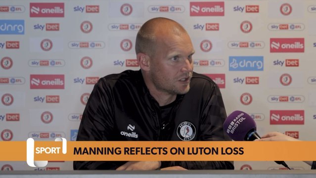 Bristol City’s Liam Manning reflects on Luton loss