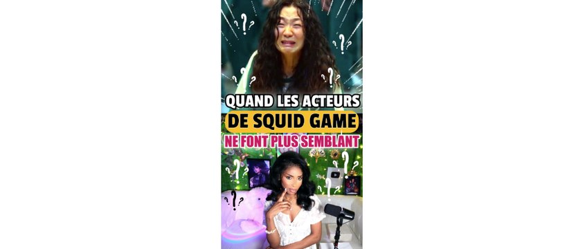 Quand les acteurs de Squid Game ne jouent plus la comédie 😱😭 #squidgame #netflix #serie