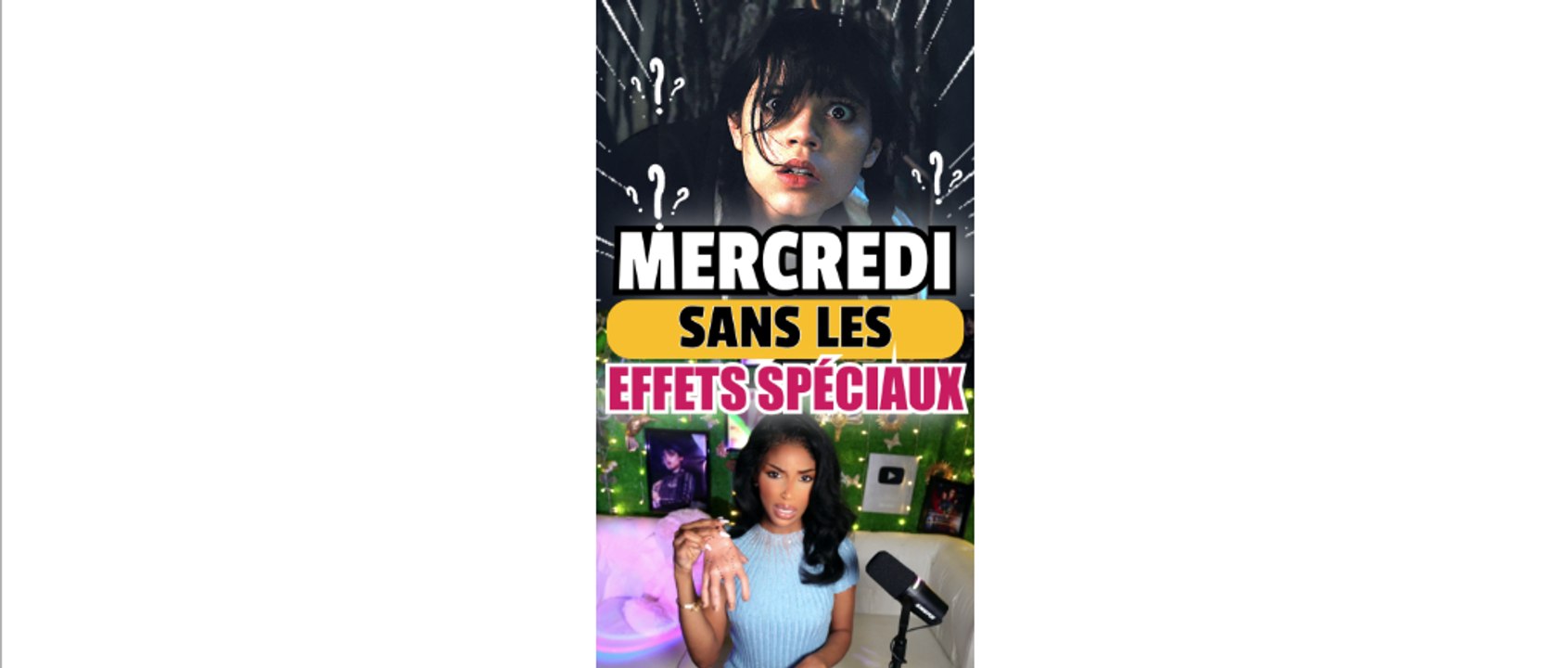 Mercredi sans les effets spéciaux 😱😱😱 #mercredi #serie #netflix