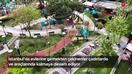 İstanbul’da evlerine girmekten çekinenler çadırlarda ve araçlarında kalmaya devam ediyor