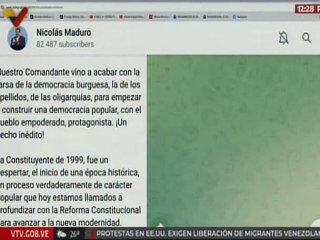 Pdte. Maduro: La Constituyente de 1999, fue un despertar, el inicio de una época histórica