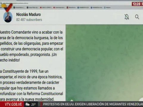 Pdte. Maduro: La Constituyente de 1999, fue un despertar, el inicio de una época histórica
