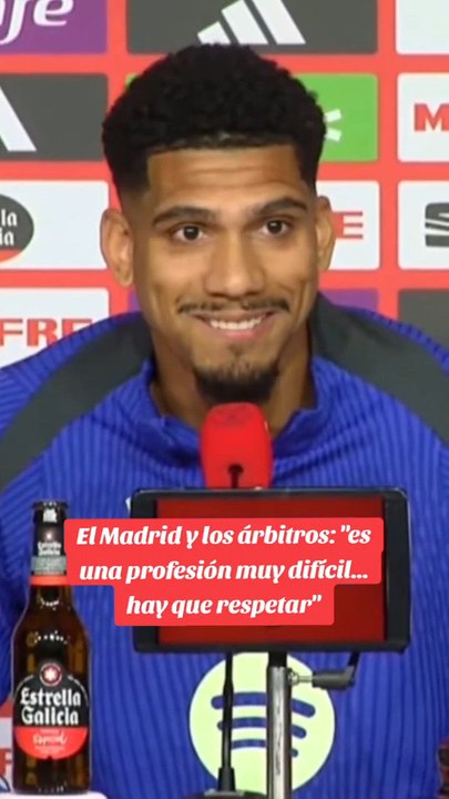 Araújo no se muerde la lengua hablando de las quejas del Real Madrid de los árbitros