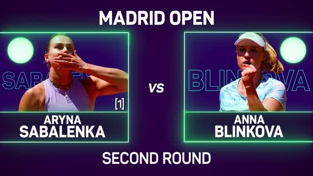 Sabalenka cruises into Madrid Open third round in straight sets