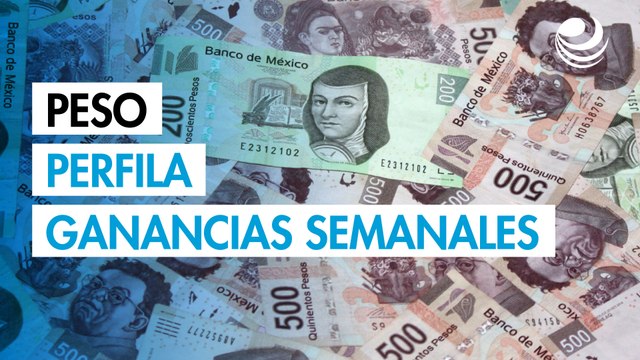 Peso mexicano avanza ante el dólar y perfila ganancias en una semana altamente volátil