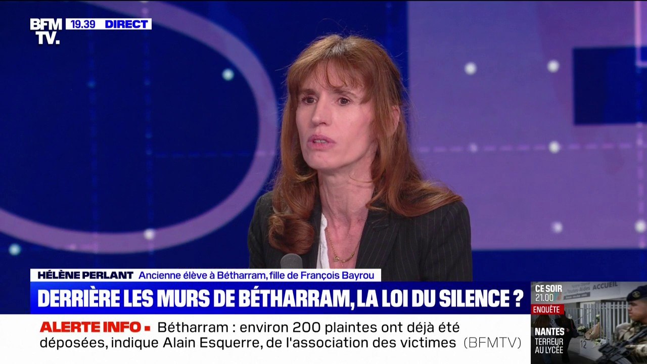 Affaire Bétharram: après 30 ans de silence, Hélène Perlant a eu le déclic de parler "il y a quatre ans"