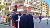 Avellino: l'omaggio dei vigili del fuoco nella ricorrenza del 25 aprile (25.04.25)