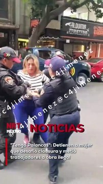 Una mujer fue detenida por oficiales en el Estado de México tras romper los sellos de clausura de una construcción ilegal e ingresar trabajadores al predio. La mujer, autodenominada Lady Contactos , presumía tener influencias para continuar con la obra.