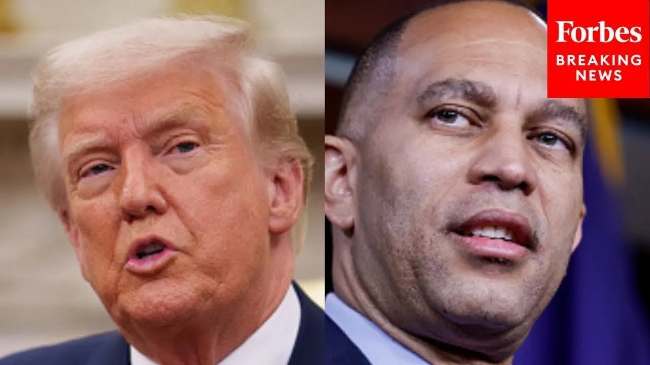 Hakeem Jeffries Holds Press Briefing In Denmark After Trump Announces Russia-Ukraine Peace Plan