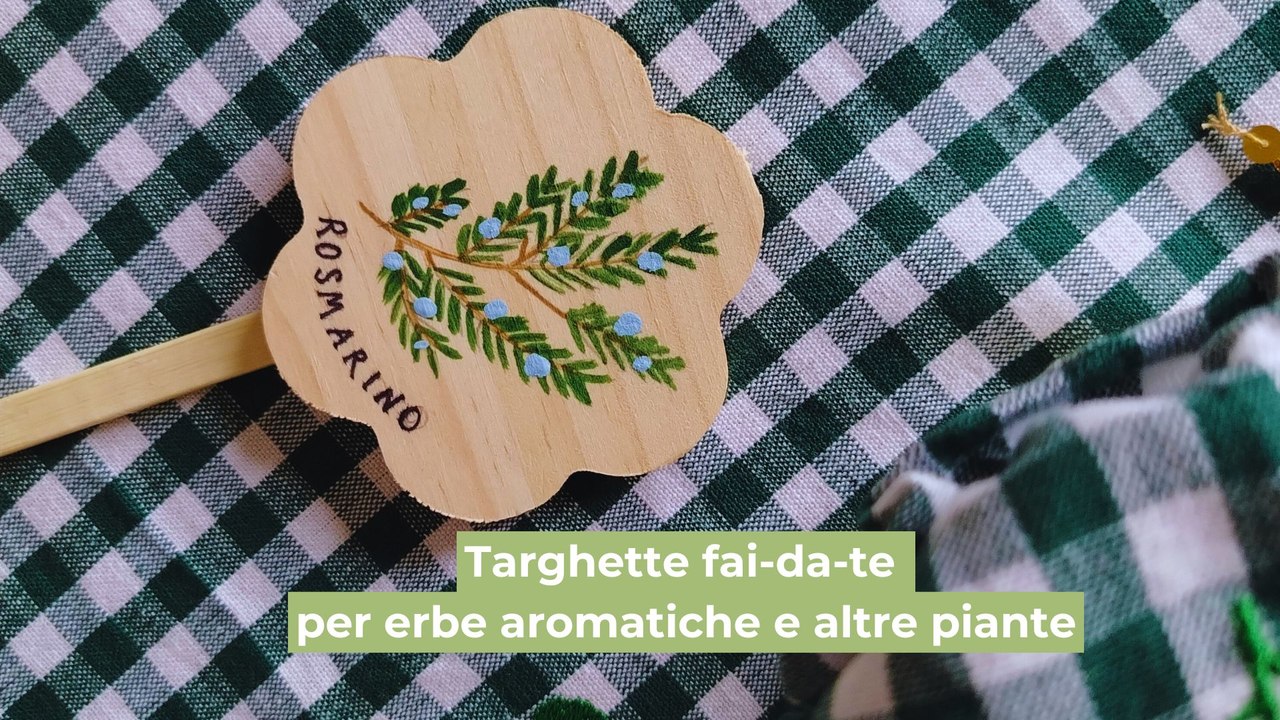 Targhette per erbe aromatiche fai-da-te: il tutorial