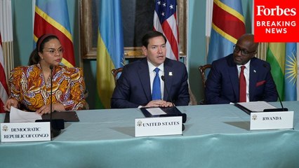 Sec. Marco Rubio Hosts A Signing Ceremony Between Officials From The DRC And Rwanda