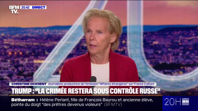 La Crimée: L'acharnement de Zelensky est constitutionnel , explique Christine Ockrent, productrice de l'émission Affaires étrangères sur France Culture
