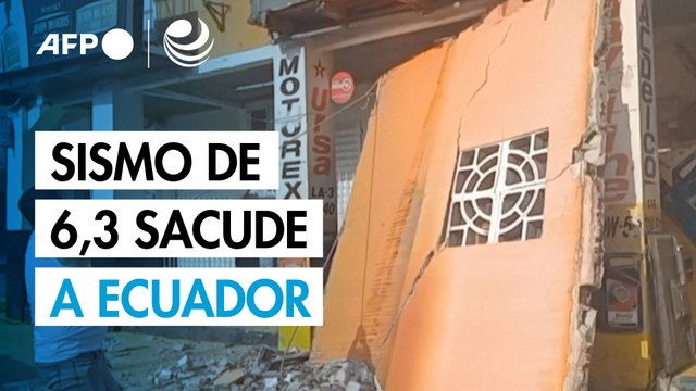 Sismo de magnitud 6,3 sacude el noroeste de Ecuador