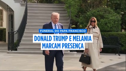 Trump e Melania a caminho de Roma para o funeral do Papa Francisco