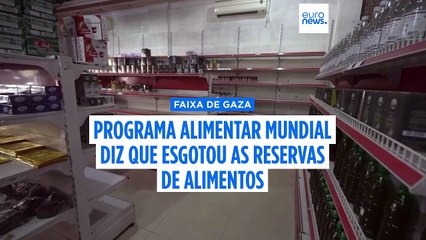 Programa Alimentar Mundial diz que reservas esgotaram com o bloqueio de Israel a Gaza