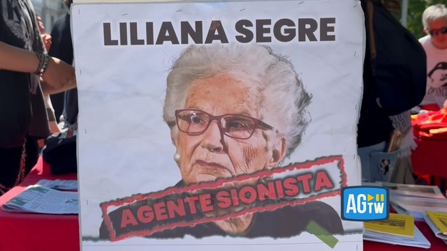 25 aprile, a Milano il cartello che indigna contro Liliana Segre: «Agente sionista»