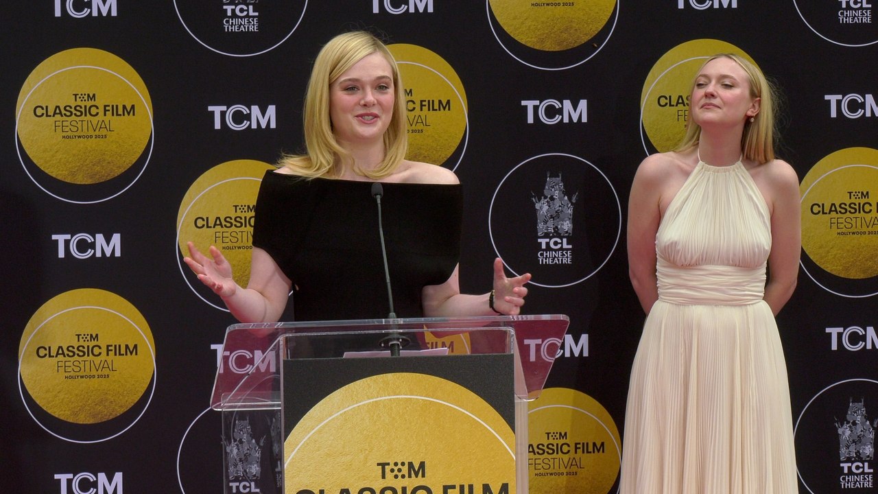 Elle Fanning speech at Michelle Pfeiffer's handprint and footprint ceremony at the 2025 TCM Classic Film Festival