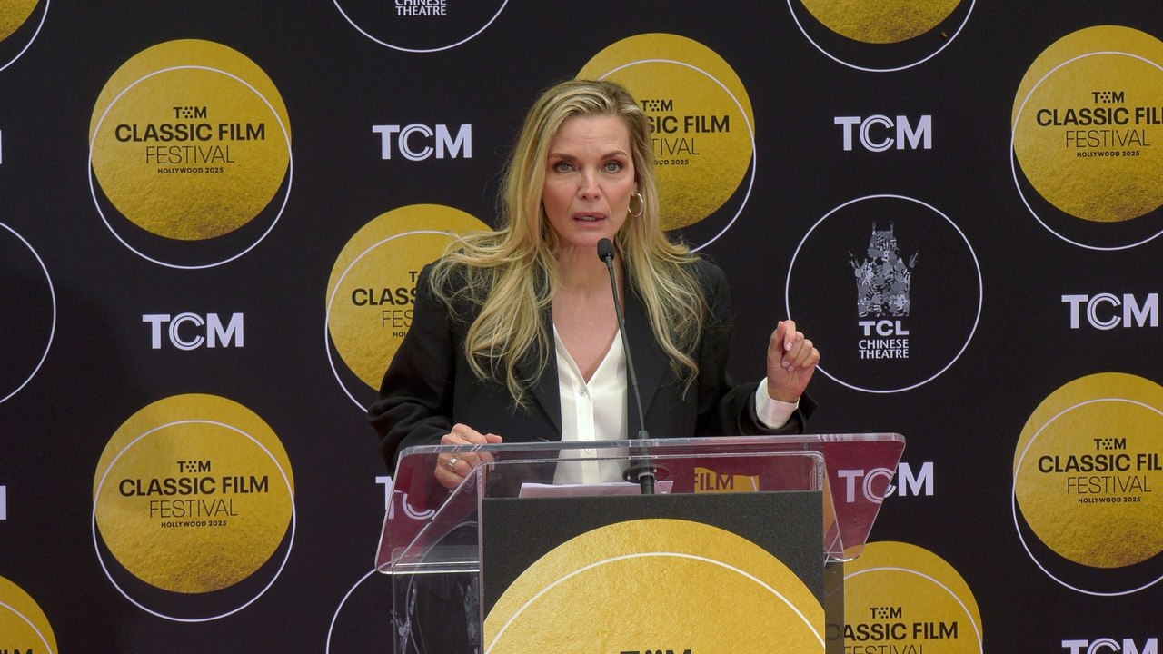 Michelle Pfeiffer speech at her handprint and footprint ceremony at the 2025 TCM Classic Film Festival