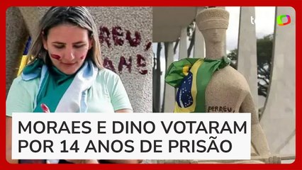 STF forma maioria para condenar mulher que pichou ‘perdeu, mané’ com batom em estátua no 8/1