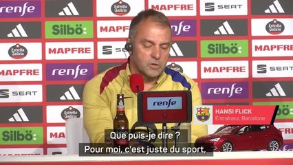 Barcelone - Flick : "On doit prendre soin des arbitres"