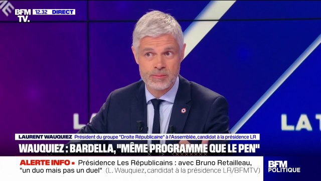 Mon problème avec le RN, c'est sur les sujets économiques , déclare Laurent Wauquiez
