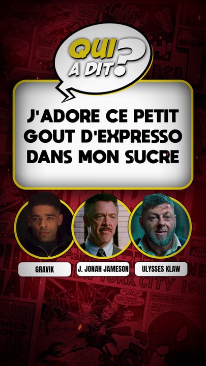 DEVINE QUI A DIT… « J'adore ce petit gout d'expresso dans mon sucre »