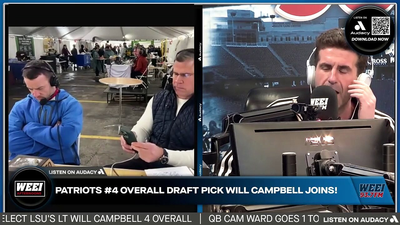 Will Campbell Joins the WEEI Afternoon Show live