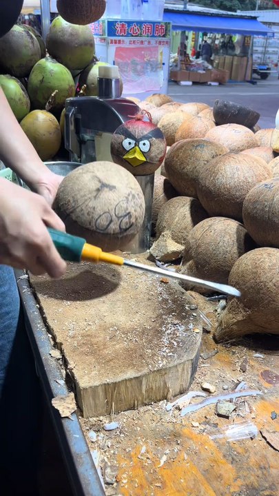 how to peel coconut