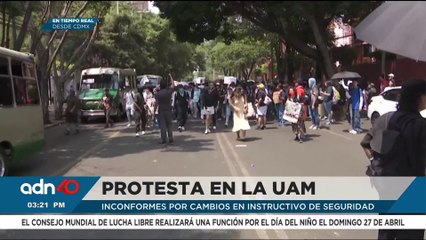 Protesta en la UAM: Exigen libertad de expresión y cambios en el instructivo de seguridad