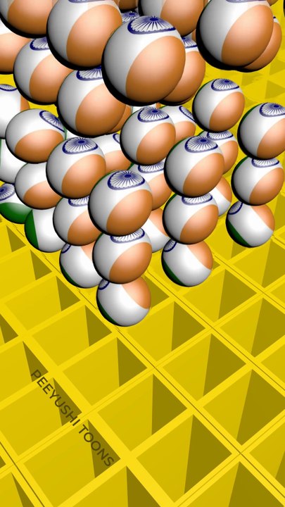 Satisfying Indian Flag Pattern Marbles (Endless Loop) #endlessmotion #loopmotion #loopanimatio #loopmotion #infinitemotion