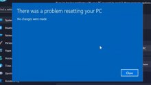 there was a problem resetting your pc on windows 11 / 10 fix