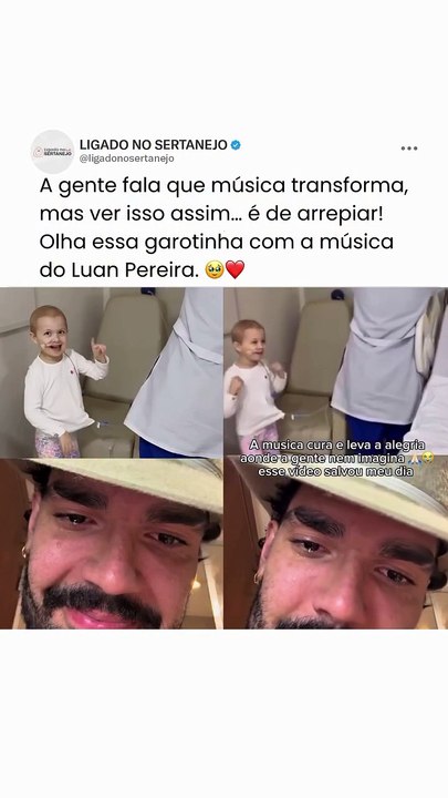 Luan Pereira faz visita surpresa para fã de 6 anos em tratamento contra câncer em Blumenau