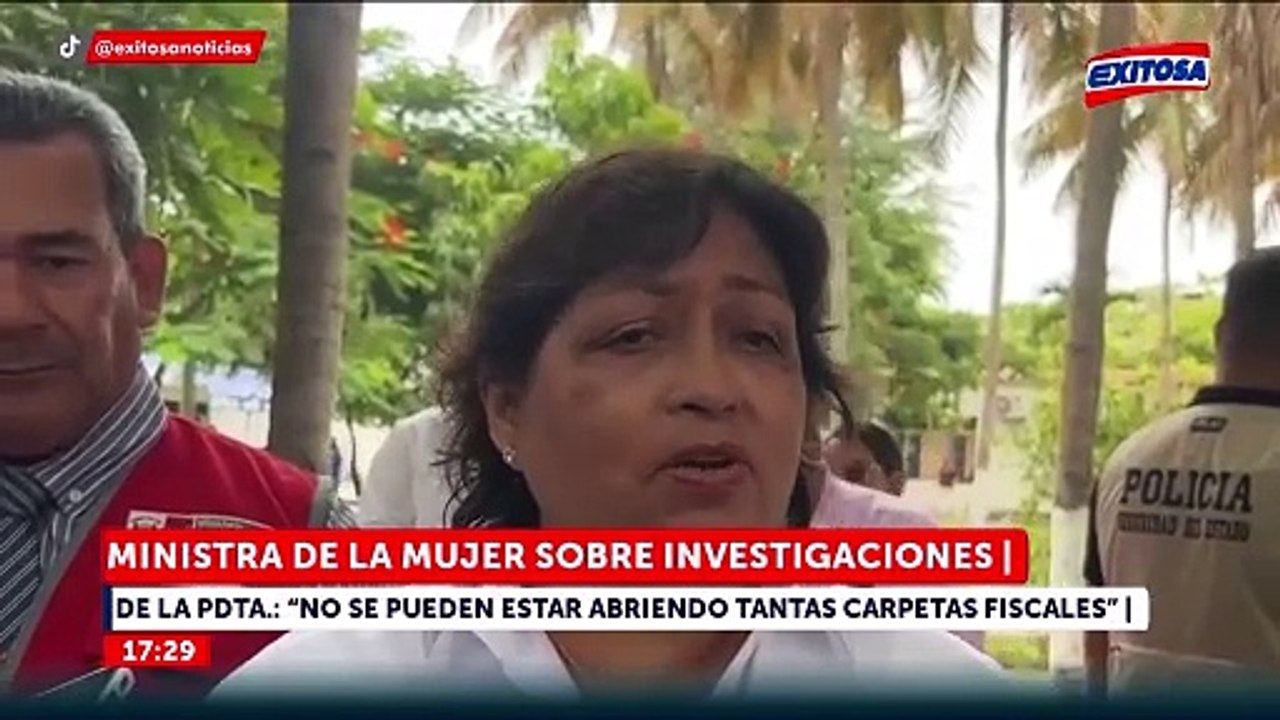 Ministra de la Mujer defiende a Dina Boluarte y sostiene que investigaciones podrían distraer al Ejecutivo