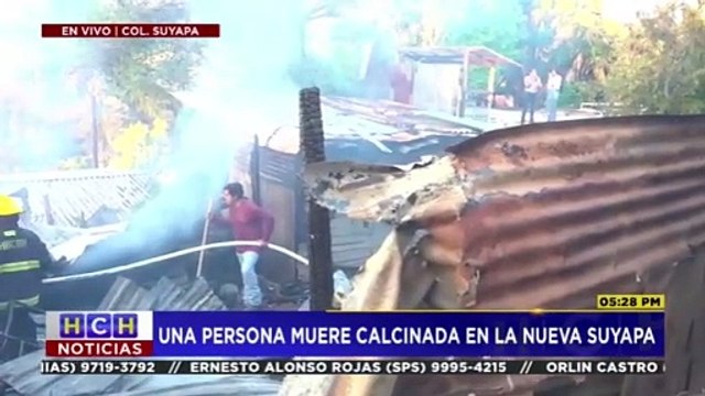 Una persona muere en incendio estructural en la col. Nueva Suyapa de la capital