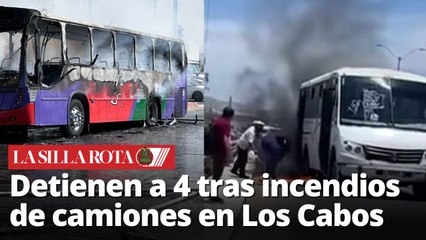 Detienen a 4 tras at4ques al transporte público en en Baja California Sur