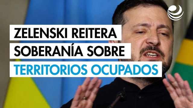 Zelenski reitera a Trump que Ucrania mantiene su soberanía sobre territorios ocupados