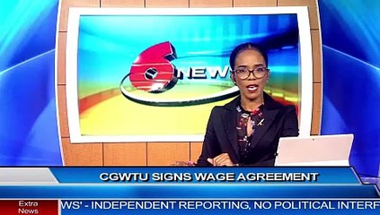 CGWTU SIGNS WAGE AGREEMENT