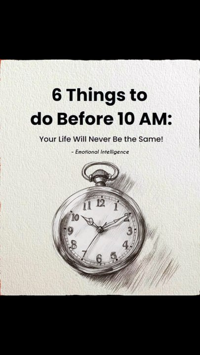 Unlock Your Potential: 6 Morning Habits To Try Before 10 AM! | Emotional Intelligence