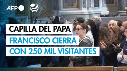 La capilla ardiente del papa Francisco cierra con 250.000 visitantes