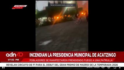 🚨¡Última Hora! Pobladores incendian la presidencia municipal de Acatzingo