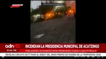 🚨¡Última Hora! Pobladores incendian la presidencia municipal de Acatzingo