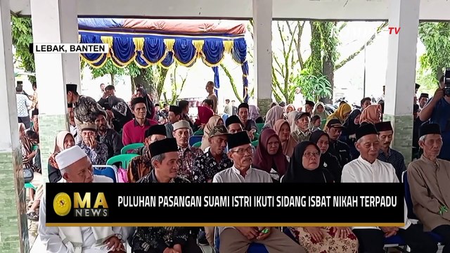 Puluhan Pasangan Suami Istri di Lebak Ikuti Sidang Isbat Nikah Terpadu - MA NEWS