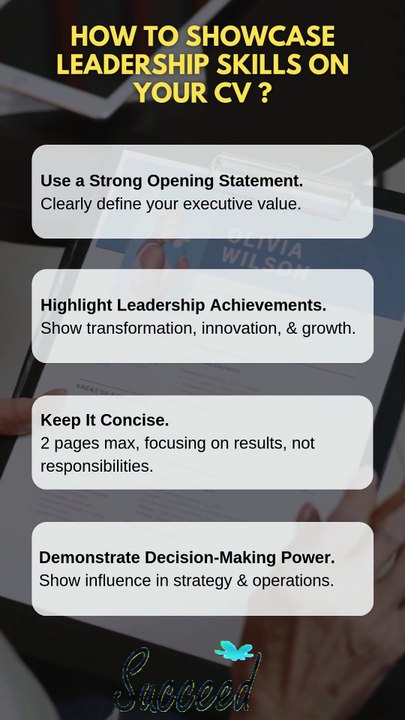 How to Showcase Leadership Skills on Your CV