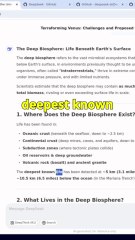 Asking DeepSeek about the Deep Biosphere