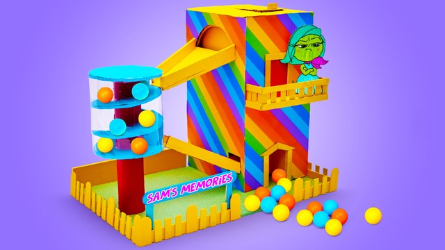 Machine à boules DIY | Bricolages en carton mignons pour s'amuser