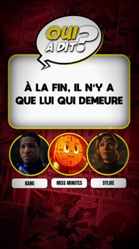 DEVINE QUI A DIT… « À la fin, il n'y a que lui qui demeure »