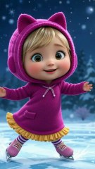Masha’s Ice-Skating Adventure ❄️⛸️@smilentales
