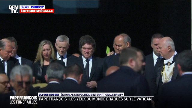 Obsèques du pape François: Javier Milei vient d'arriver sur la place Saint-Pierre au Vatican