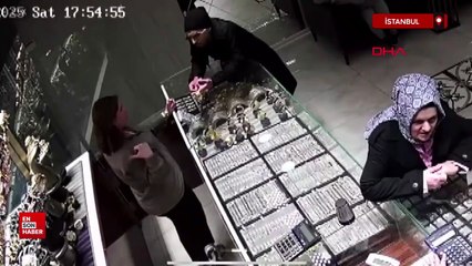 Esenyurt'ta kuyumcudan 535 bin lira değerinde 7 bilezik çalan şüpheli
